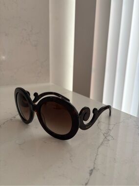 Prada Baroque Tortoise Sunglasses